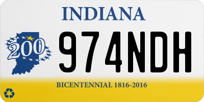 IN license plate 974NDH