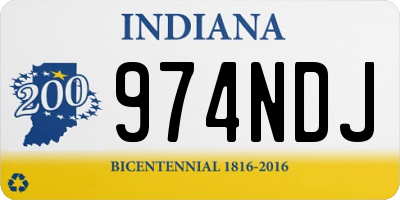 IN license plate 974NDJ