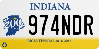 IN license plate 974NDR
