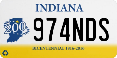 IN license plate 974NDS