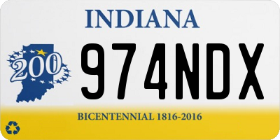 IN license plate 974NDX