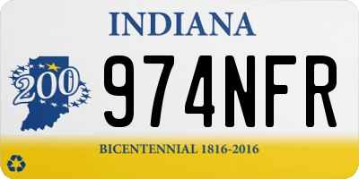 IN license plate 974NFR