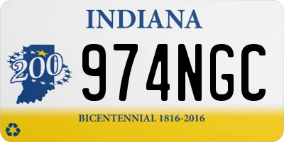 IN license plate 974NGC