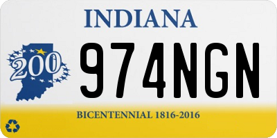IN license plate 974NGN