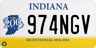 IN license plate 974NGV