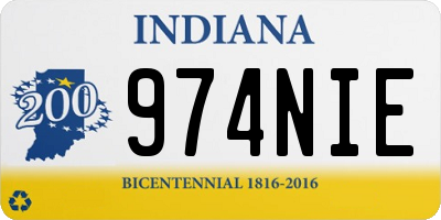 IN license plate 974NIE