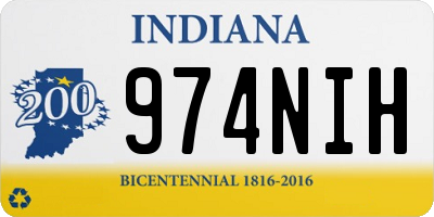 IN license plate 974NIH
