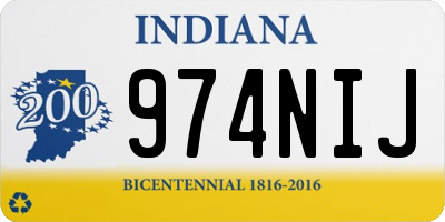 IN license plate 974NIJ