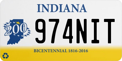 IN license plate 974NIT