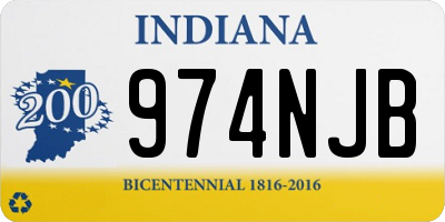 IN license plate 974NJB