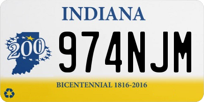 IN license plate 974NJM