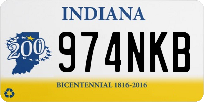 IN license plate 974NKB