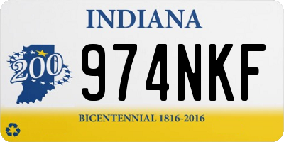 IN license plate 974NKF