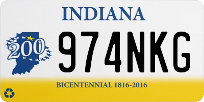 IN license plate 974NKG