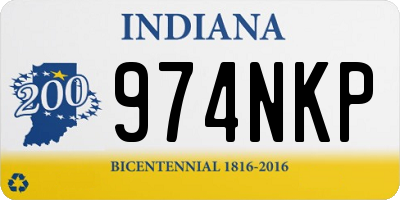 IN license plate 974NKP