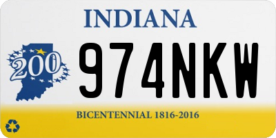 IN license plate 974NKW
