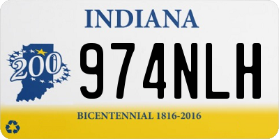 IN license plate 974NLH