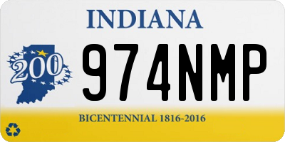 IN license plate 974NMP