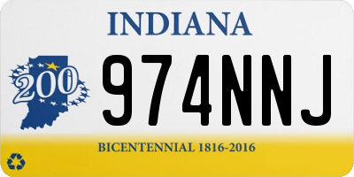 IN license plate 974NNJ