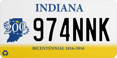 IN license plate 974NNK