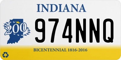 IN license plate 974NNQ