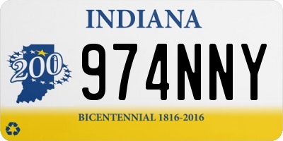 IN license plate 974NNY