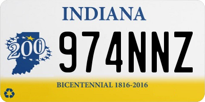 IN license plate 974NNZ
