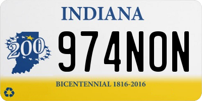 IN license plate 974NON
