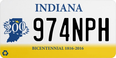 IN license plate 974NPH