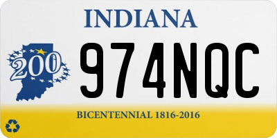 IN license plate 974NQC