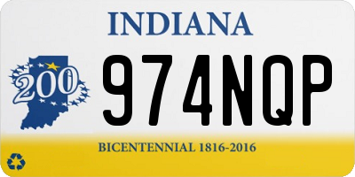 IN license plate 974NQP