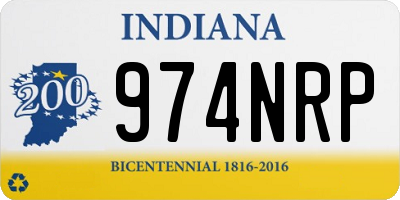 IN license plate 974NRP