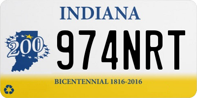 IN license plate 974NRT