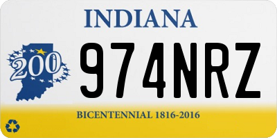 IN license plate 974NRZ