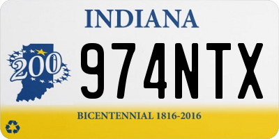 IN license plate 974NTX