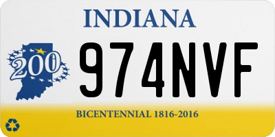 IN license plate 974NVF