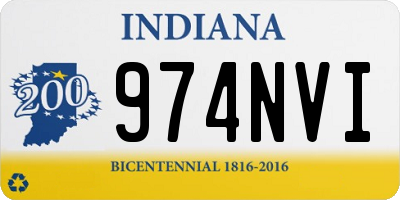 IN license plate 974NVI