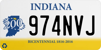 IN license plate 974NVJ