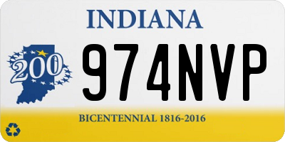 IN license plate 974NVP