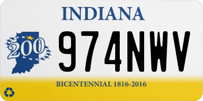 IN license plate 974NWV