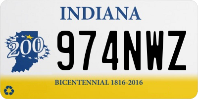 IN license plate 974NWZ