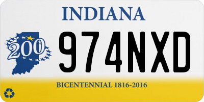 IN license plate 974NXD