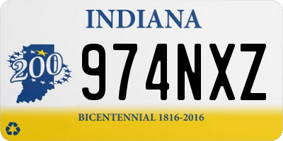 IN license plate 974NXZ