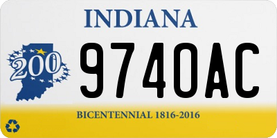 IN license plate 974OAC