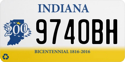 IN license plate 974OBH