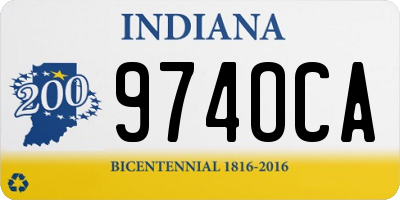 IN license plate 974OCA