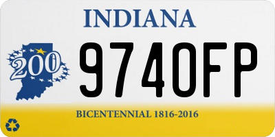IN license plate 974OFP