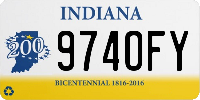 IN license plate 974OFY