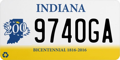 IN license plate 974OGA