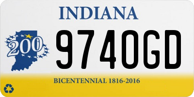IN license plate 974OGD